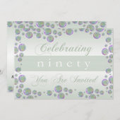 90パーソナライズされたバースデーパーティ招待状 招待状 (正面/裏面)