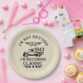 90パーソナライズされたヴィンテージ90th誕生日パーティー ペーパープレート (パーティー)
