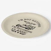 90パーソナライズされたヴィンテージ90th誕生日パーティー ペーパープレート (アングル)