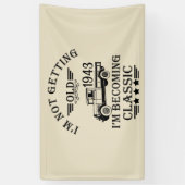 90パーソナライズされたヴィンテージ90th誕生日パーティー 横断幕 (縦)