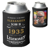 90パーソナライズされた番目の誕生日名前の追加Year写真 缶クーラー