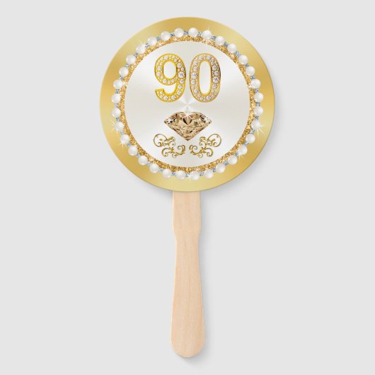 90パーソナライズされた誕生日のフォトパーティーの好意 ハンドファン