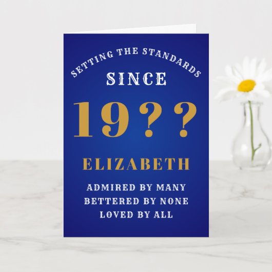 90パーソナライズされた誕生日1930s名前の追加 カード (小さな植物)