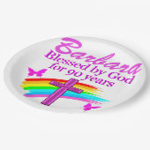 90パーソナライズされた賛美年のプレート ペーパープレート (アングル)