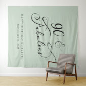 90ファブラスセージ緑の誕生日パーティー タペストリー (インサイチュ(横))