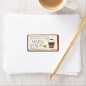 90ラベルMaple Syrup Sap Bucket Leaf Postmark ラベル (インサイチュ)
