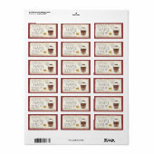 90ラベルMaple Syrup Sap Bucket Leaf Postmark ラベル (フルシート)