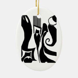 90リノリウムのプリントのデザインのオーナメント セラミックオーナメント
