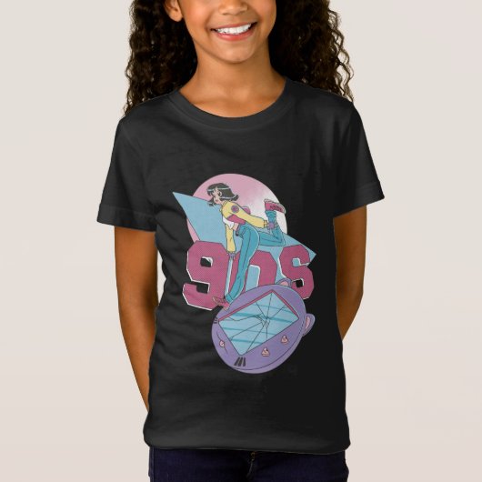 90代の女の子の所へ連れて行ってくれ Tシャツ (正面)
