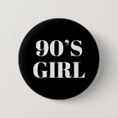 90代の少女 缶バッジ (正面)