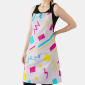 90代の手描きドードル エプロン (インサイチュ)