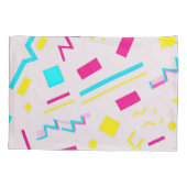 90代の手描きドードル 枕カバー (裏面)