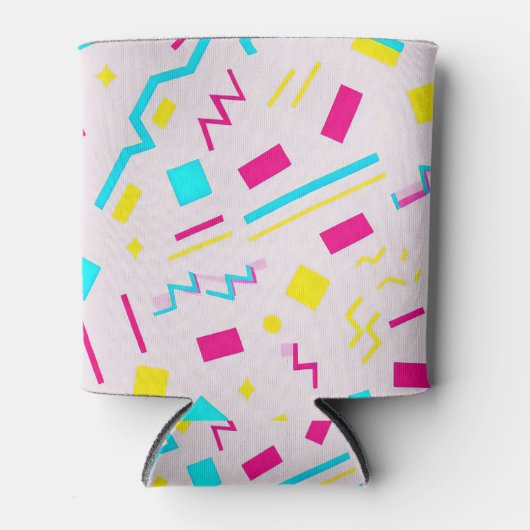 90代の手描きドードル 缶クーラー (正面)