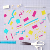 90代の手描きドードル 薄葉紙 (クラフト)