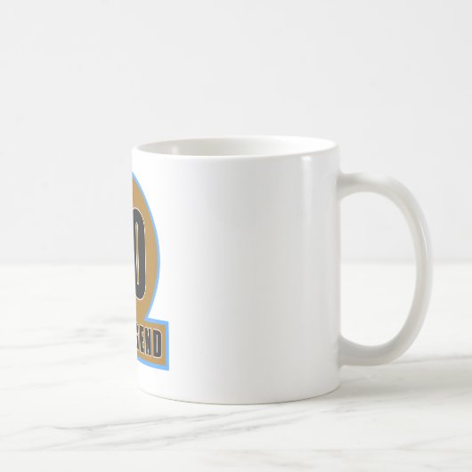 90伝説の誕生日のデザイン コーヒーマグカップ (右)