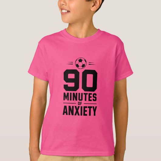 90分間の不安Tシャツ - サッカー ファン Tシャツ (正面)
