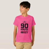 90分間の不安Tシャツ - サッカー ファン Tシャツ (正面フル)