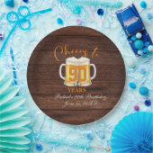 90周年おめでとう ペーパープレート (パーティー)