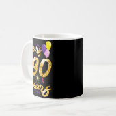 90周年おめでとう 1931年 90歳の誕生日お祝い  コーヒーマグカップ (正面左)