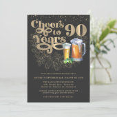 90周年おめでとう | 90歳の誕生日パーティー 招待状 (スタンド正面)