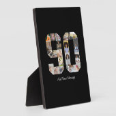 90周年写真コラージュ フォトプラーク (側面)