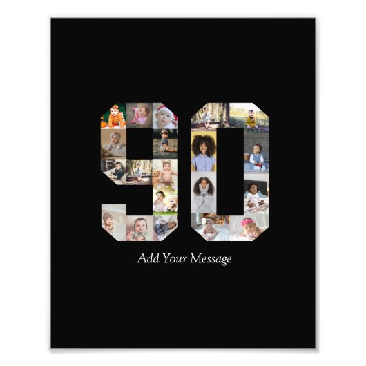 90周年写真コラージュ フォトプリント            (正面)