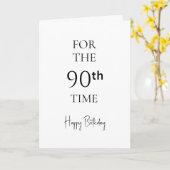 90回目の誕生日おめでとう カード (黄色い花)