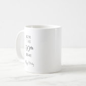 90回目の誕生日おめでとう コーヒーマグカップ (正面左)