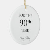 90回目の誕生日おめでとう セラミックオーナメント (右)