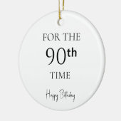 90回目の誕生日おめでとう セラミックオーナメント (左)