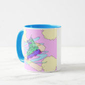 90型ローラーブレード(ばちゃばちゃ)跳ねる マグカップ (正面左)