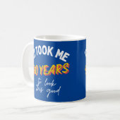 90年この良い90歳90歳 コーヒーマグカップ (正面左)