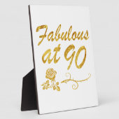 90年で素晴らしい フォトプラーク (側面)