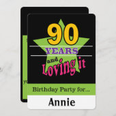 90年と愛する 招待状 (正面/裏面)
