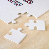 90年のおもしろいな誕生日のデザイン ジグソーパズル (側面)