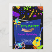90年の誕生日テーマパーティーの招待 招待状 (正面)