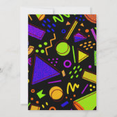 90年の誕生日テーマパーティーの招待 招待状 (裏面)