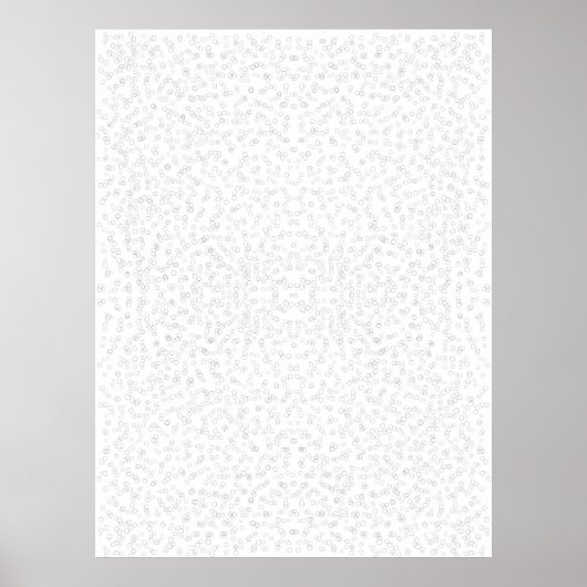 90年ライフカレンダー私の人生の週ステンシル ポスター (正面)