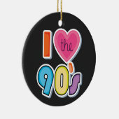 90年代おもしろいの1990年代のテーマパーティーが大好き セラミックオーナメント (右)