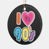 90年代おもしろいの1990年代のテーマパーティーが大好き セラミックオーナメント (左)