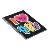 90年代おもしろいの1990年代のテーマパーティーが大好き ノートブック (右側)