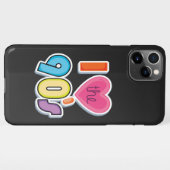 90年代おもしろいの1990年代のテーマパーティーが大好き iPhoneケース (裏面横)