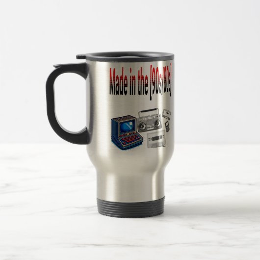 90年代から80年代の懐かしいコーヒーマグで作られる | レトロ トラベルマグ (左)