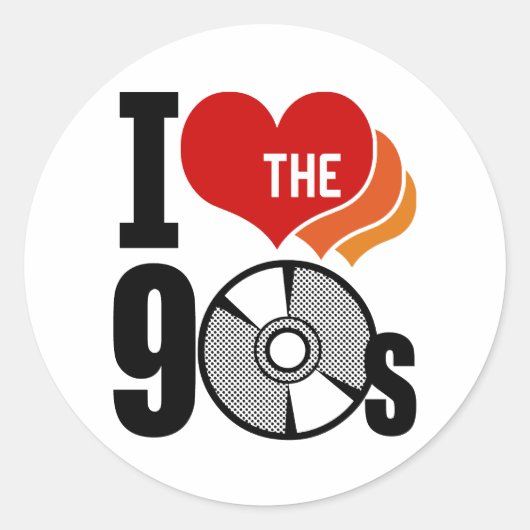 90年代が大好き ラウンドシール (正面)