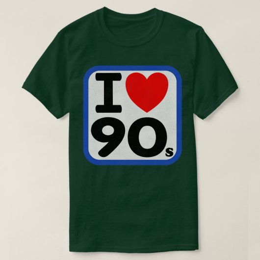 90年代が大好き Tシャツ (デザイン正面)