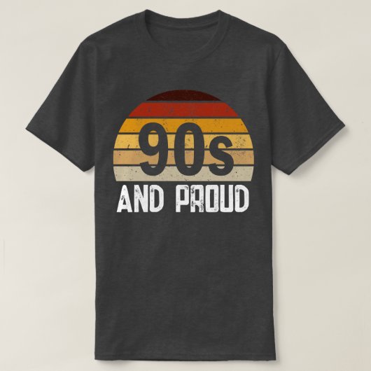 90年代と誇りを持ったレトロ Tシャツ (デザイン正面)