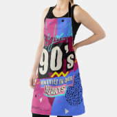90年代と80年代のポスター。私たちは90年代が大好きです。レトロスタイル  エプロン (インサイチュ)