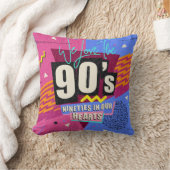90年代と80年代のポスター。私たちは90年代が大好きです。レトロスタイル  クッション (ブランケット)