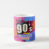90年代と80年代のポスター。私たちは90年代が大好きです。レトロスタイル コーヒーマグカップ (中央)