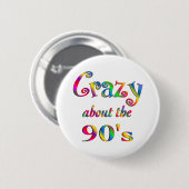 90年代について熱狂する 缶バッジ (正面&裏面)